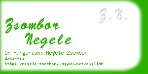 zsombor negele business card